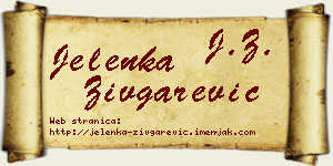 Jelenka Zivgarević vizit kartica